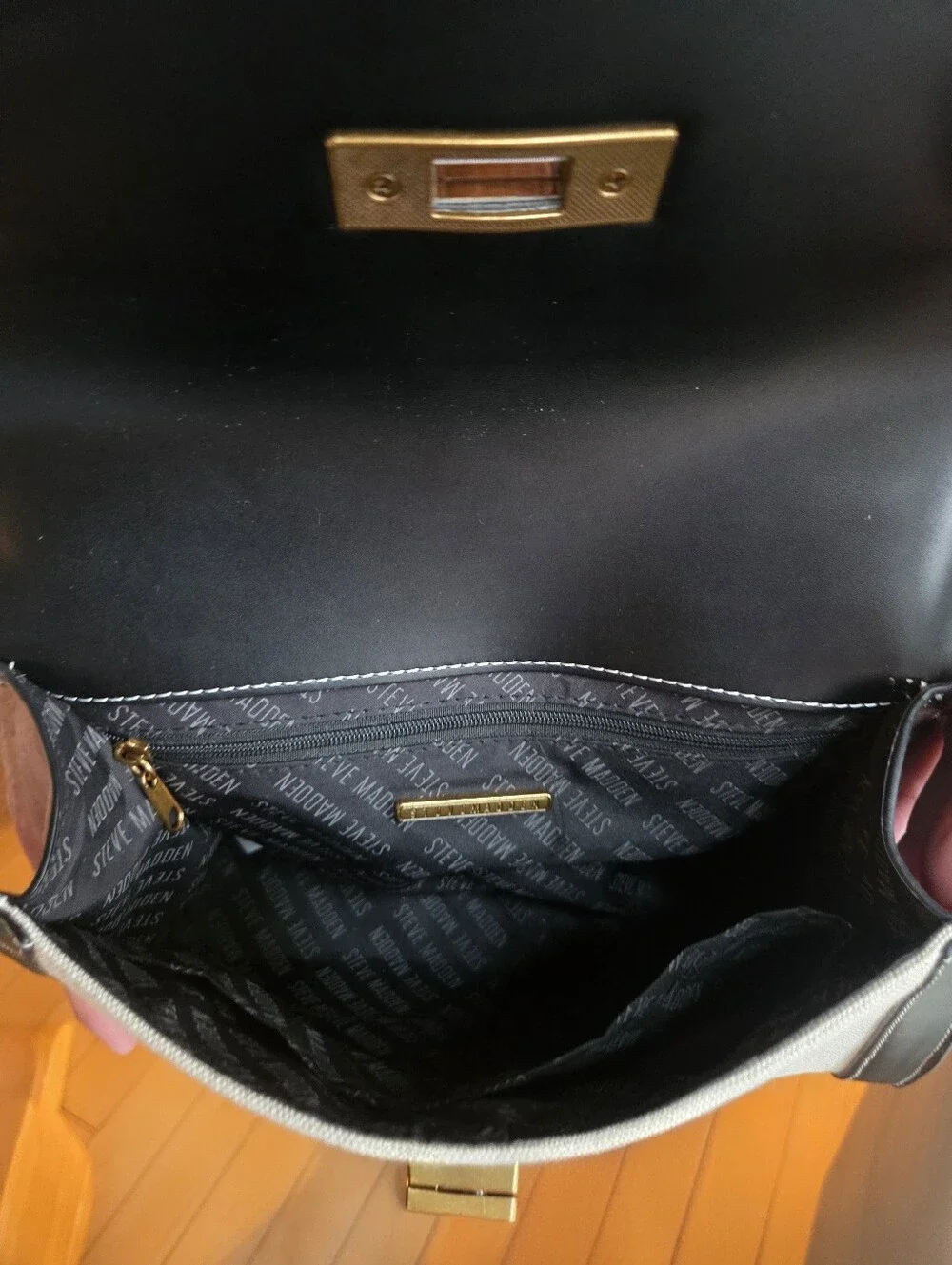 NWT Steve Madden Top-Handle Satchel with Crossbody Strap Hang Tag Charms